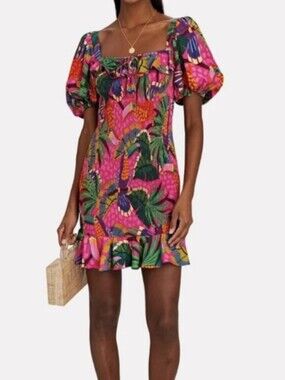 FARM Rio Painted Toucans Mini Dress